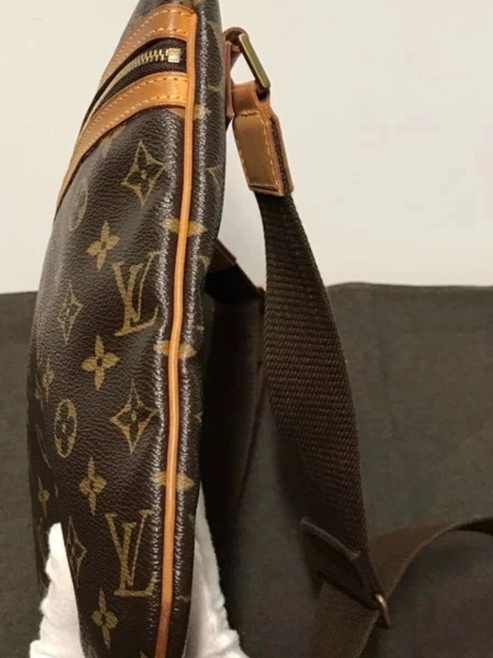 Louis Vuitton Monogram Messenger Bag in Brown and Tan - Picture 6 of 7